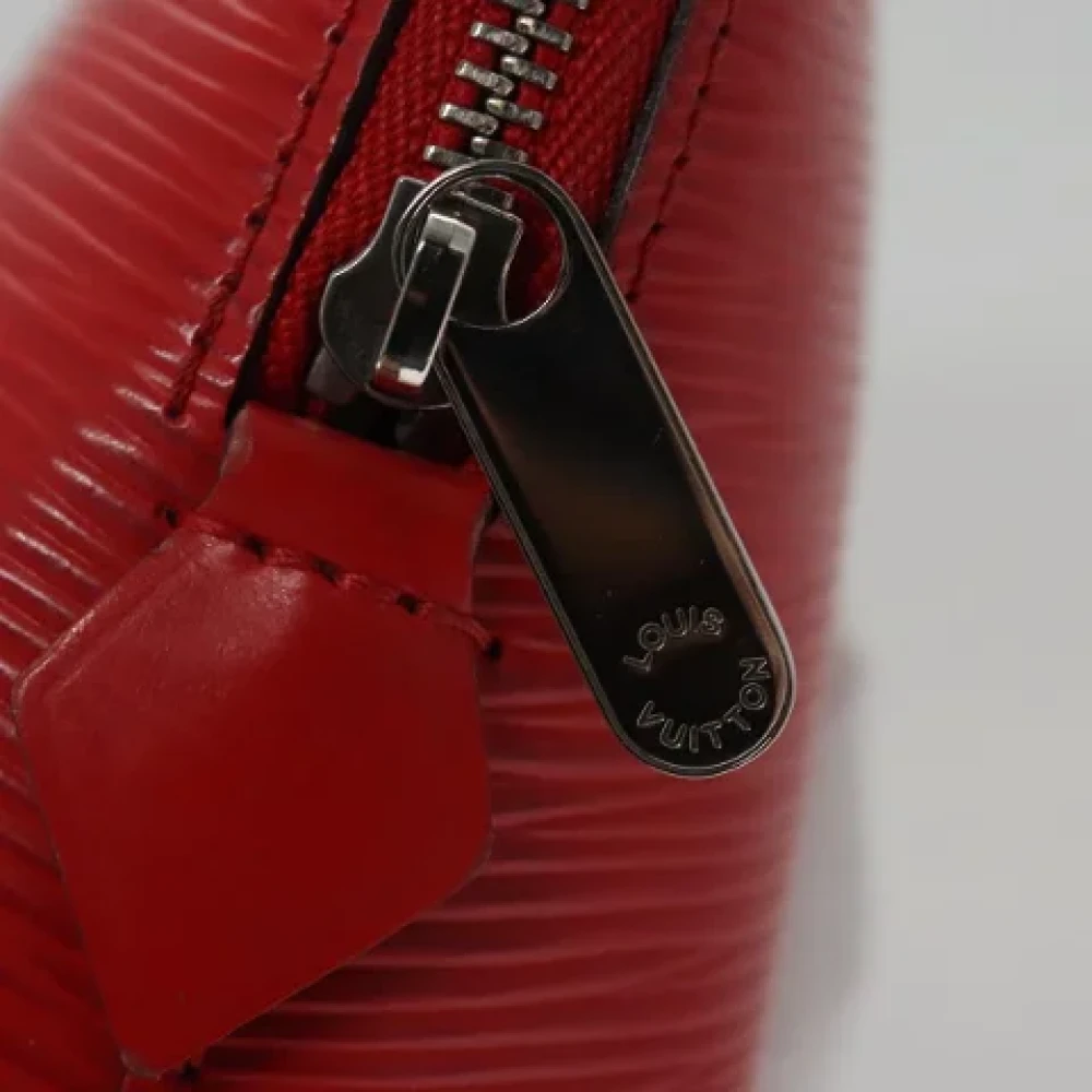 Louis Vuitton Vintage Pre-owned Leather pouches Red Dames