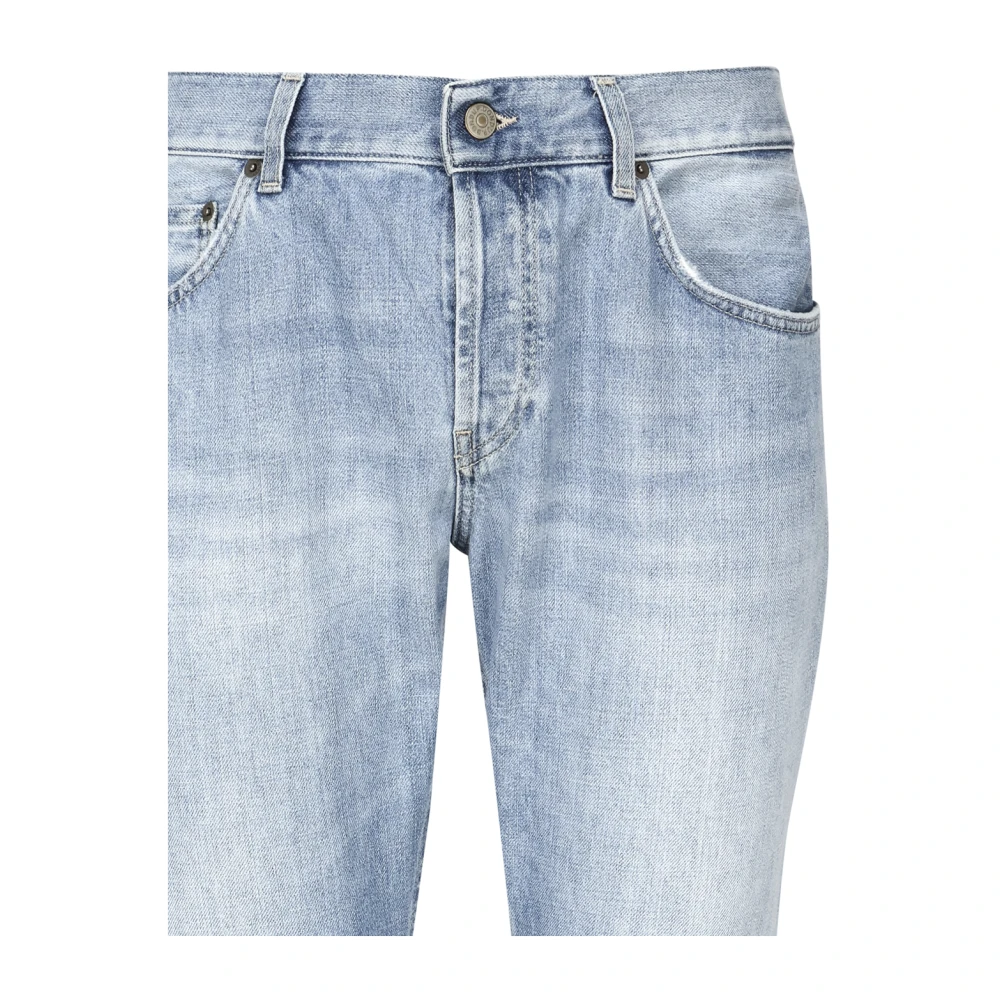 Dondup Blauwe Slim Fit Stretch Katoen Jeans Blue Heren