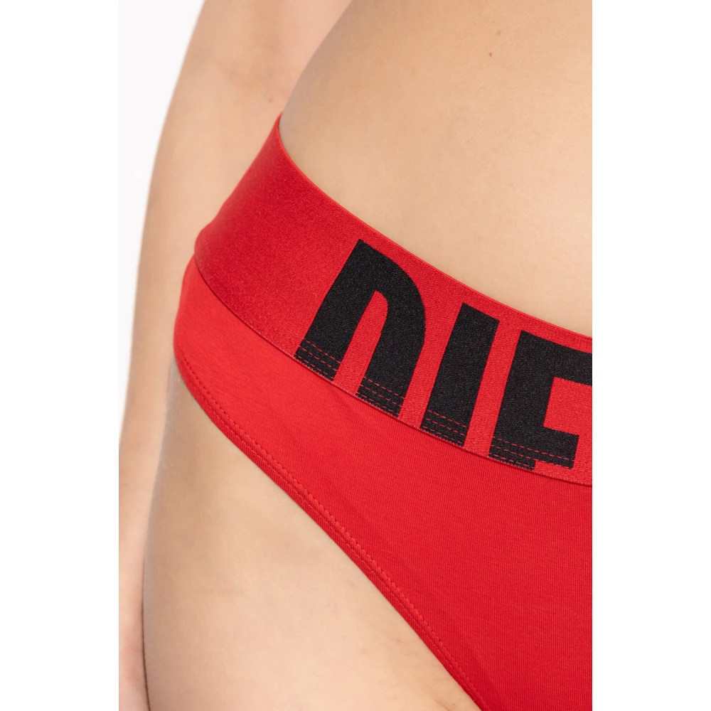 Diesel Driepak slips met logo Multicolor Dames
