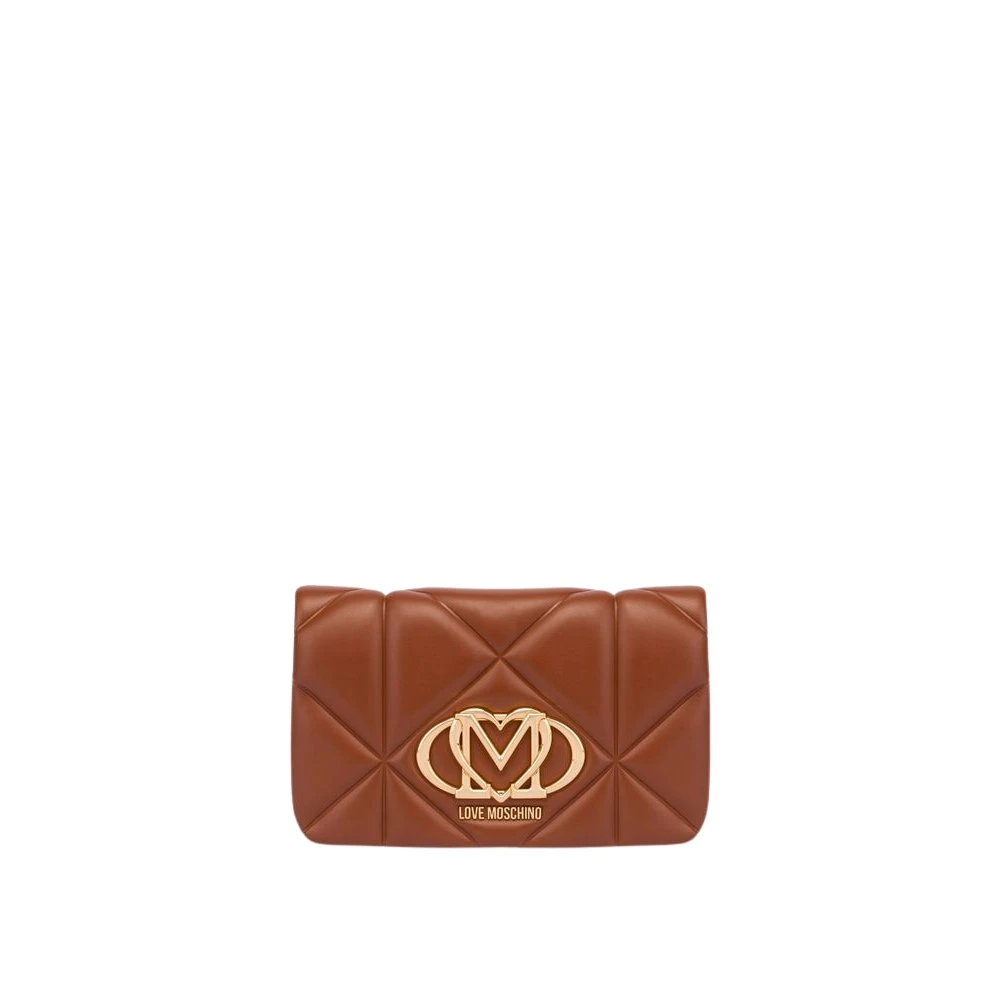 Love Moschino Women's Brown Shoulder Bags, One Size, Smart Quilted Daily Bag