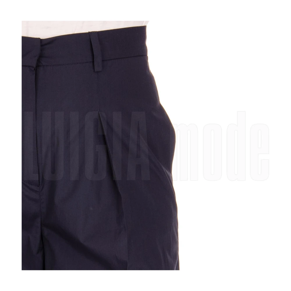 Max Mara Lange Broek Blue Dames