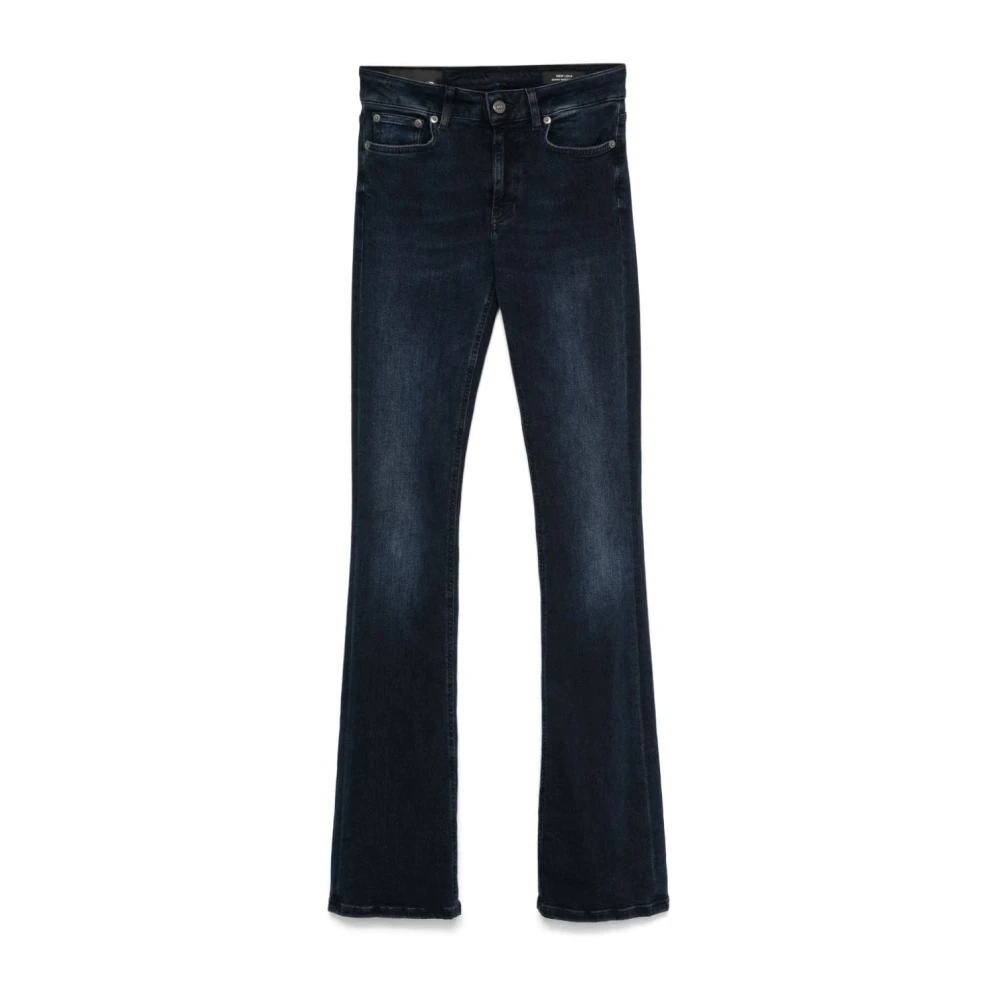 Dondup Blauwe Bootcut Stretch Denim Jeans Blue Dames