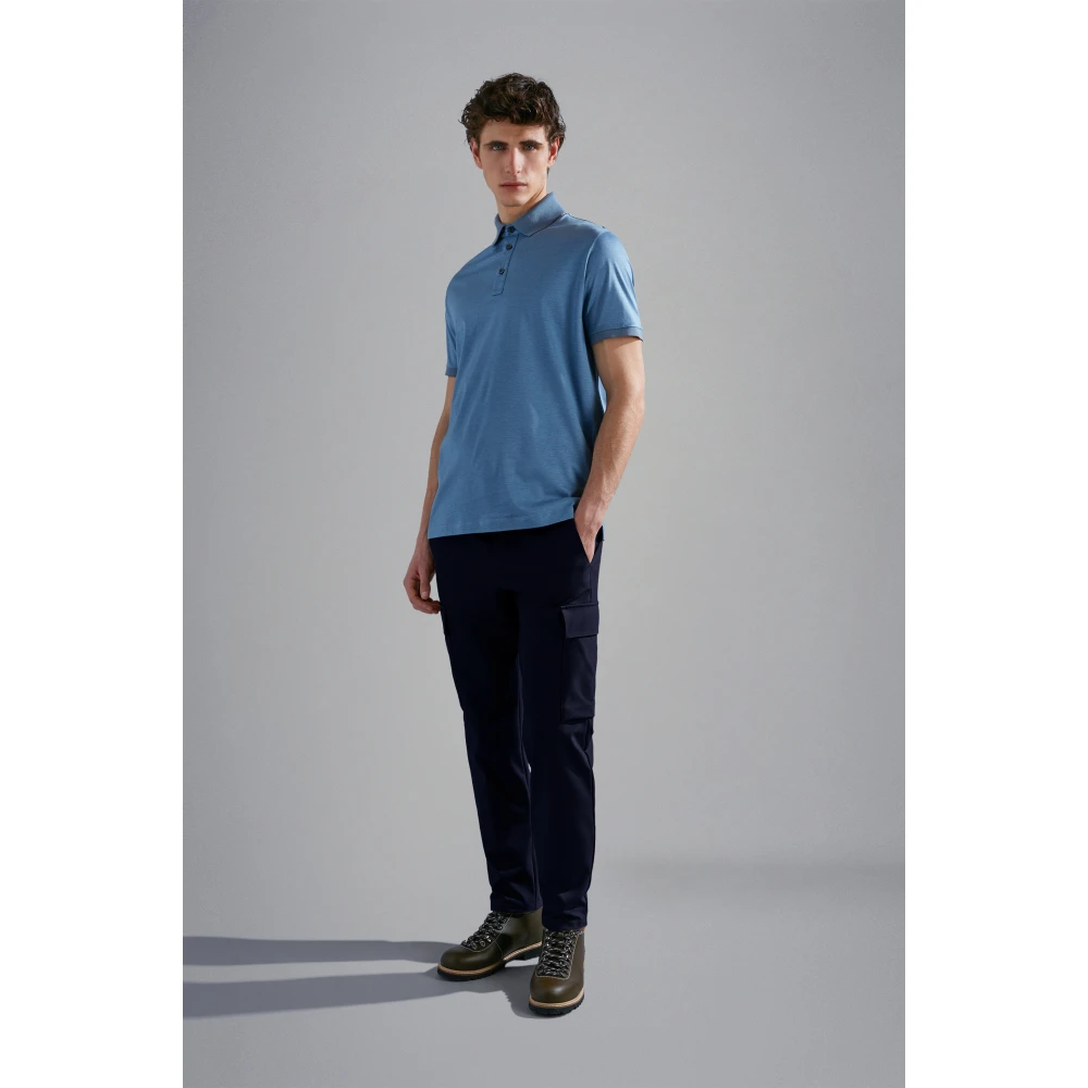PAUL & SHARK Navy Regular Fit Nylon Broek Blue Heren