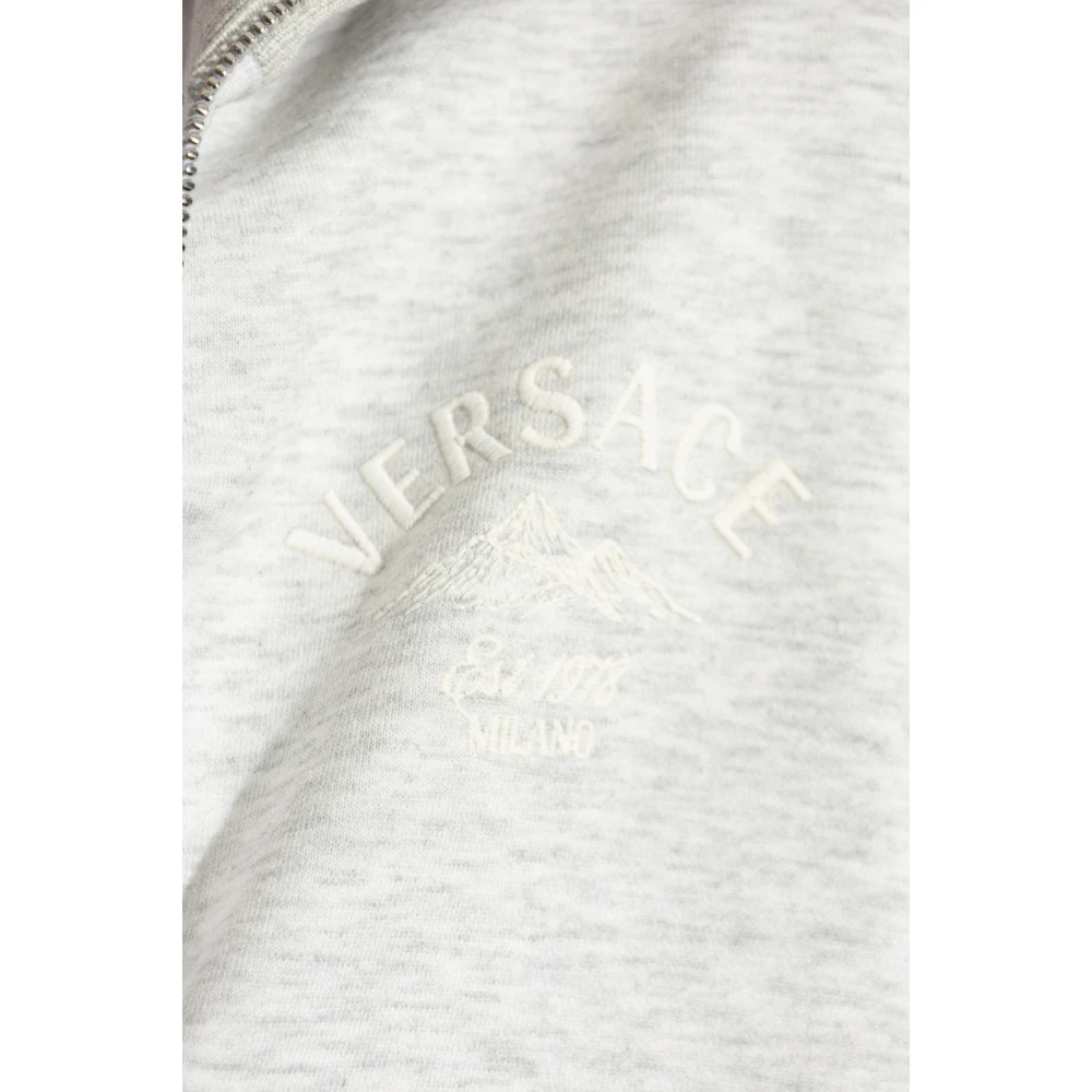 Versace Sweatshirt met zakken Gray Dames