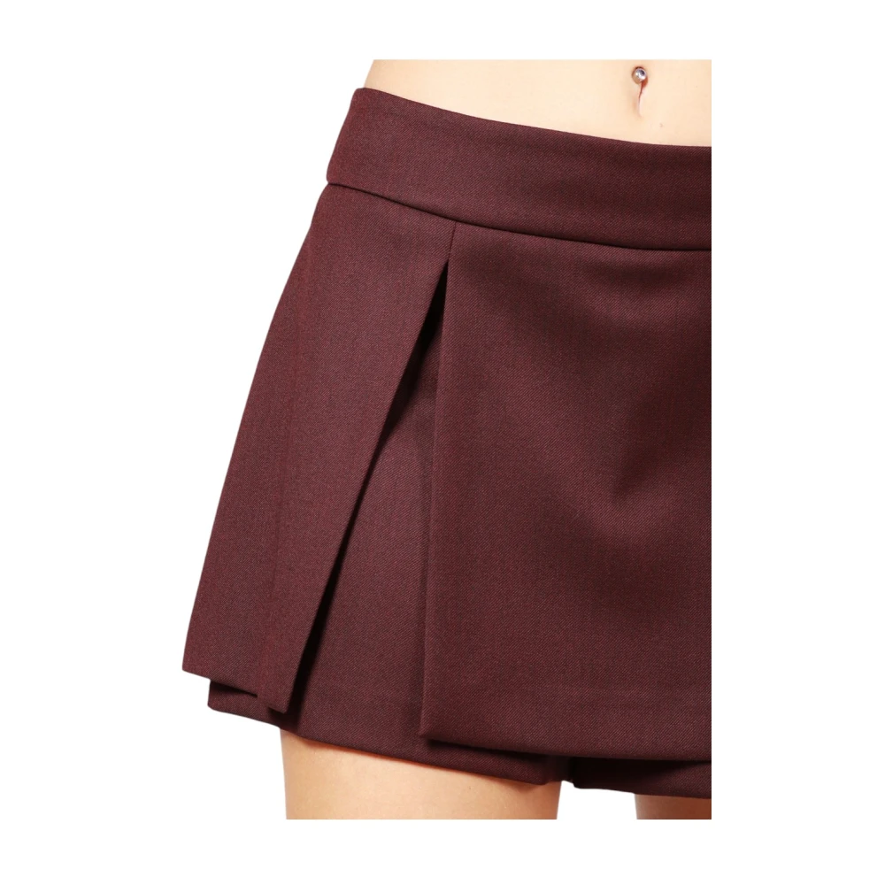 pinko Casual Denim Shorts voor Vrouwen Red Dames