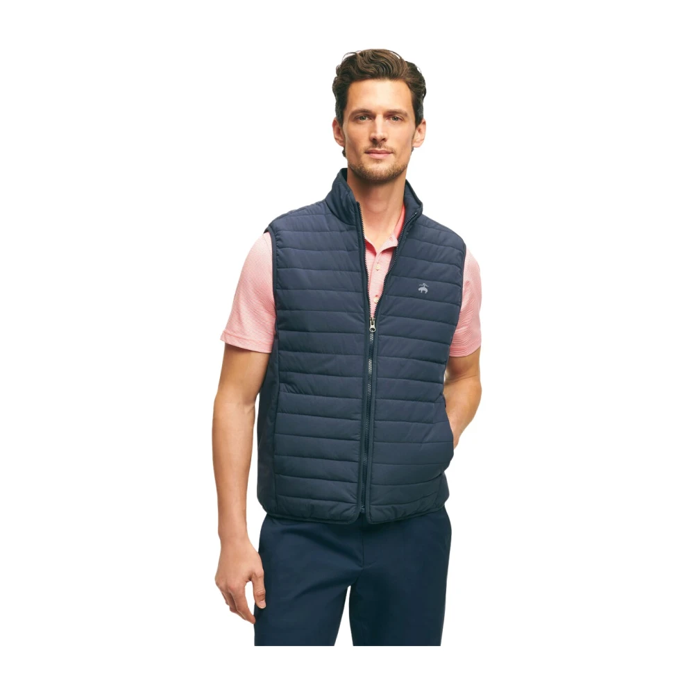Brooks Brothers Puffer Vest Blue Heren