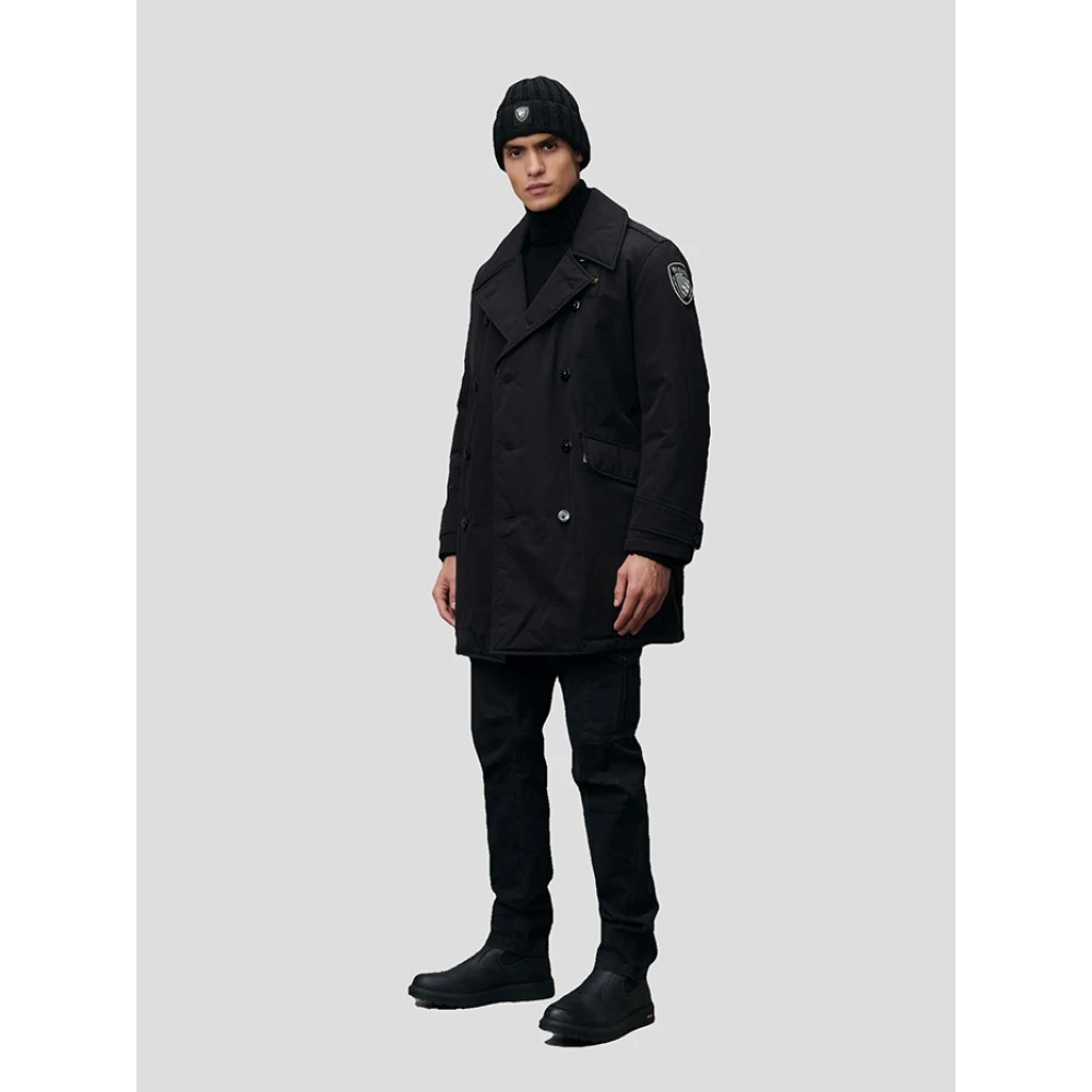 Blauer Zwarte Porter Jas Black Heren