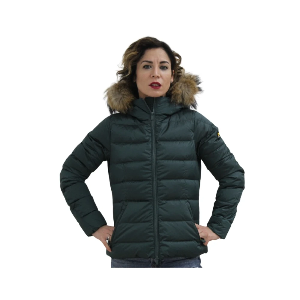 Ciesse Piumini Gewatteerde Jas met Capuchon Green Dames