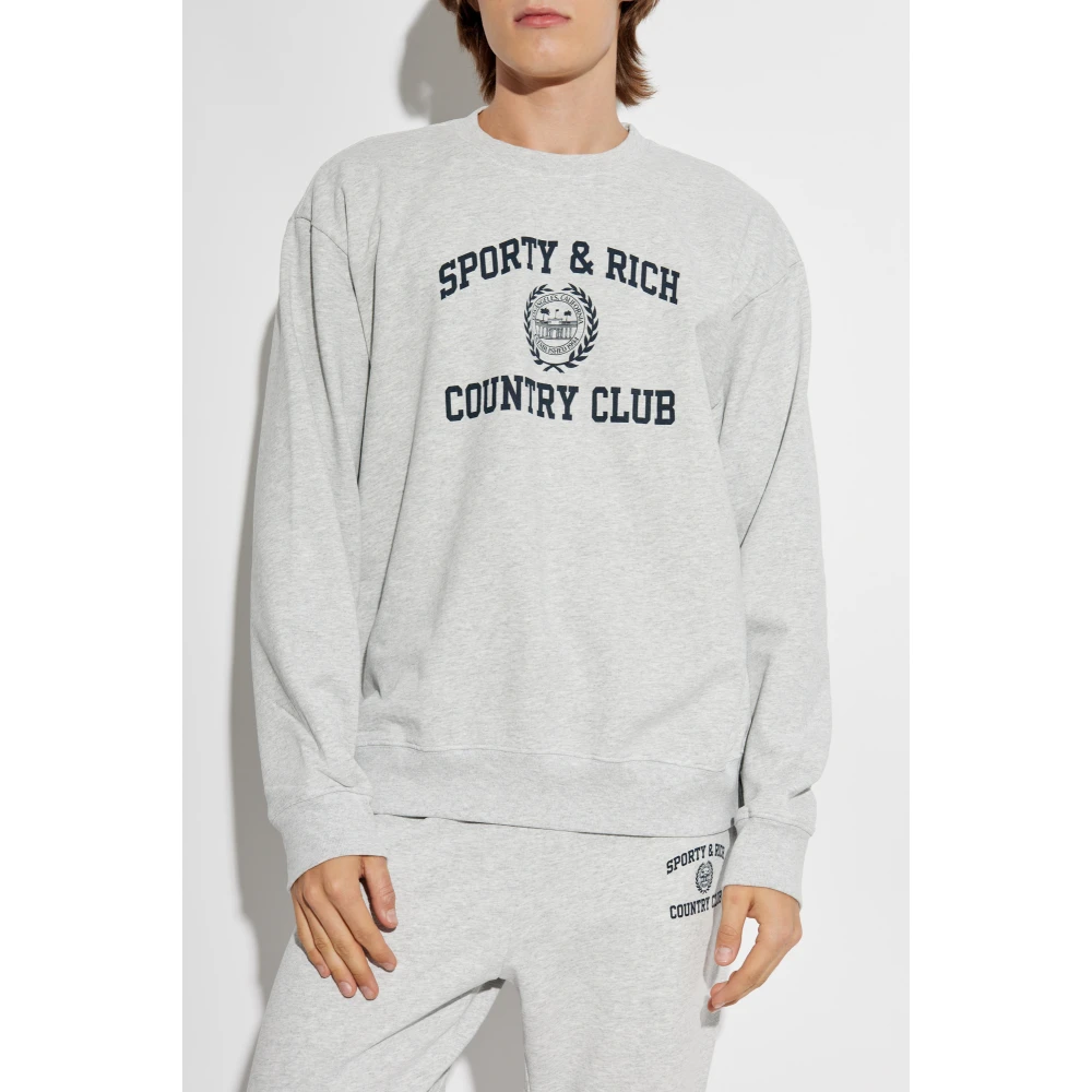 Sporty & Rich Sweatshirt uit de Wall Street collectie Gray Unisex