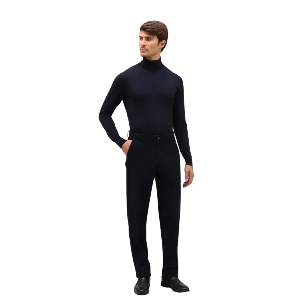 Boglioli Gekleurd Corduroy Losse Broek Blue Heren
