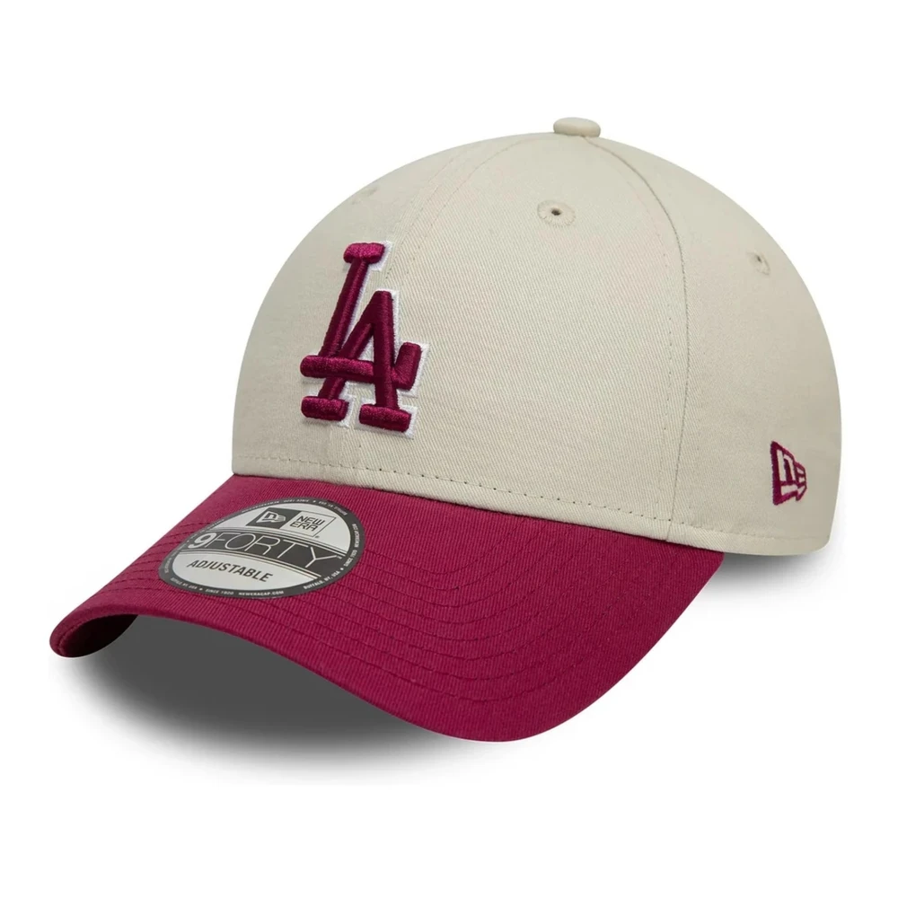 new era Beige Dodgers WS Patch Pet Beige Heren