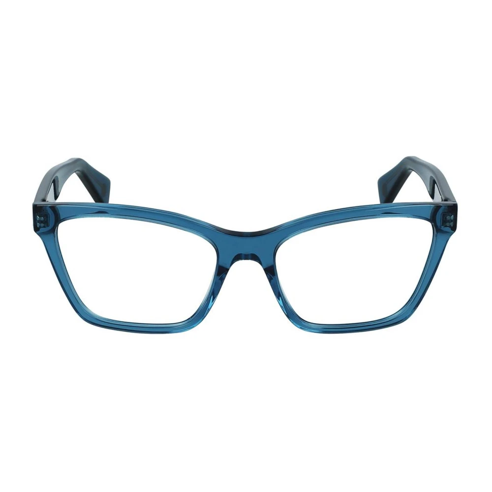 Lanvin Stijlvolle Blauwe Acetaat Bril Blue Dames