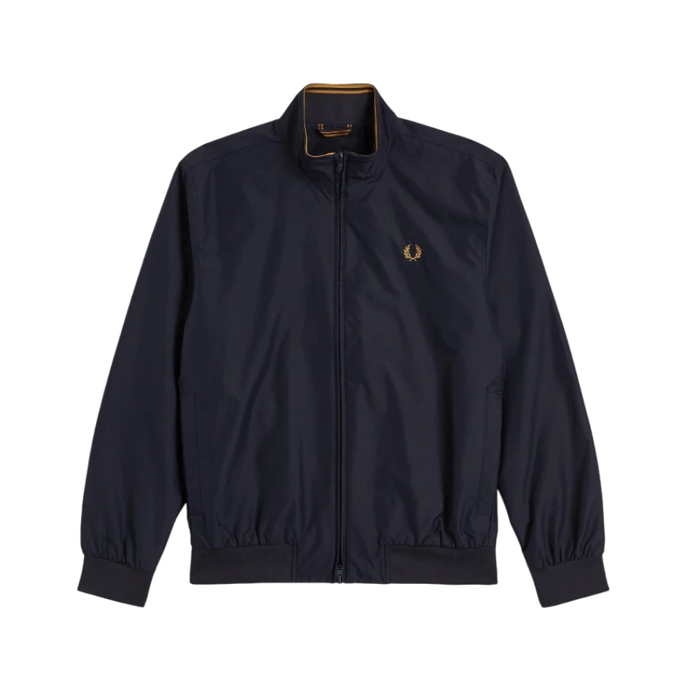 Fred Perry Men's Blue Sporty Nylon Jacket Brentham Style - Light Jackets - S - Jackets