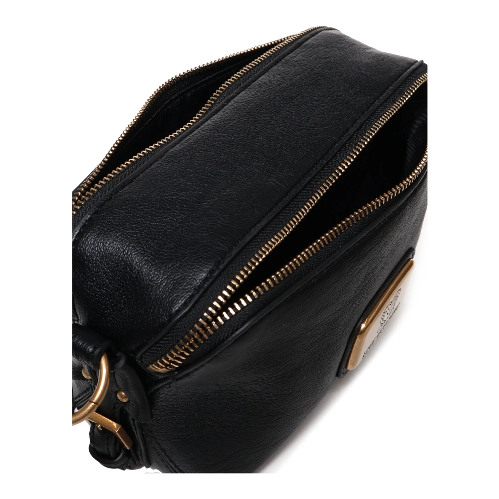 Love Moschino Zwarte cameratas met verstelbare band Black Dames