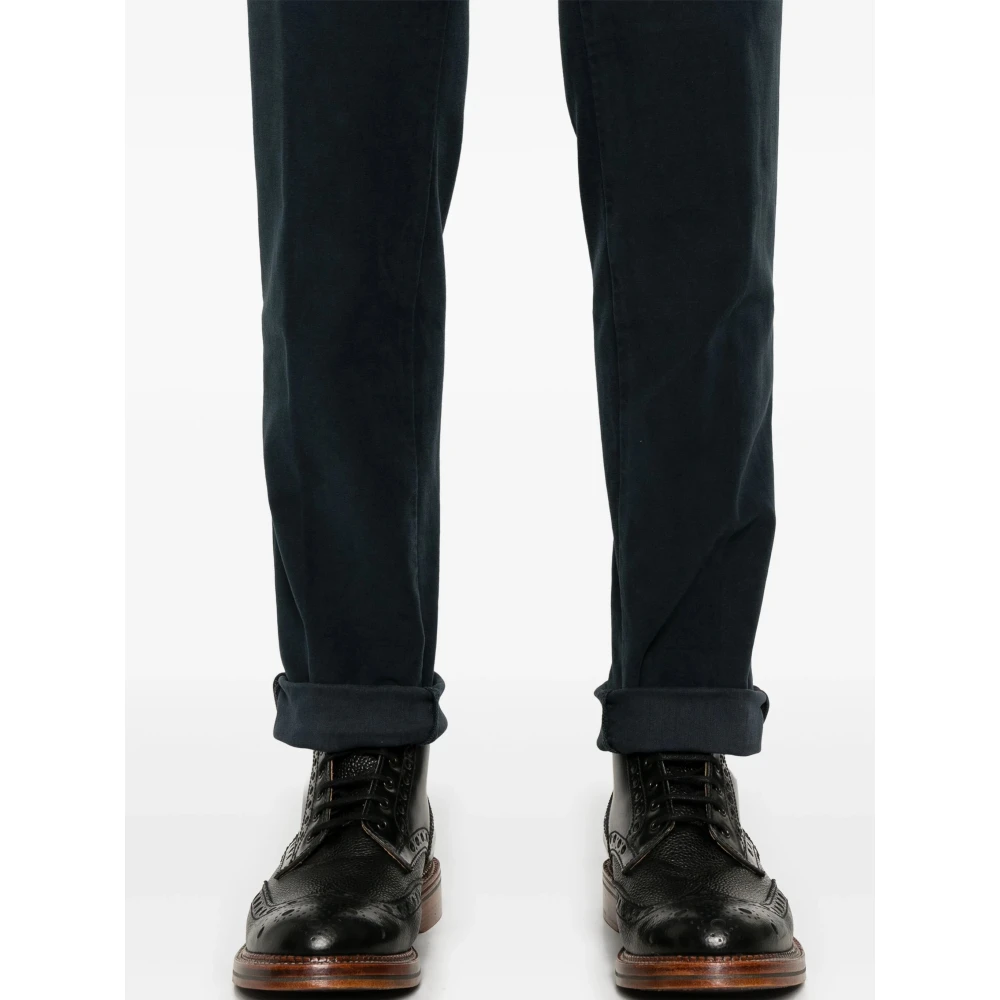 Incotex Blauwe Slim Fondo Slacks Blue Heren