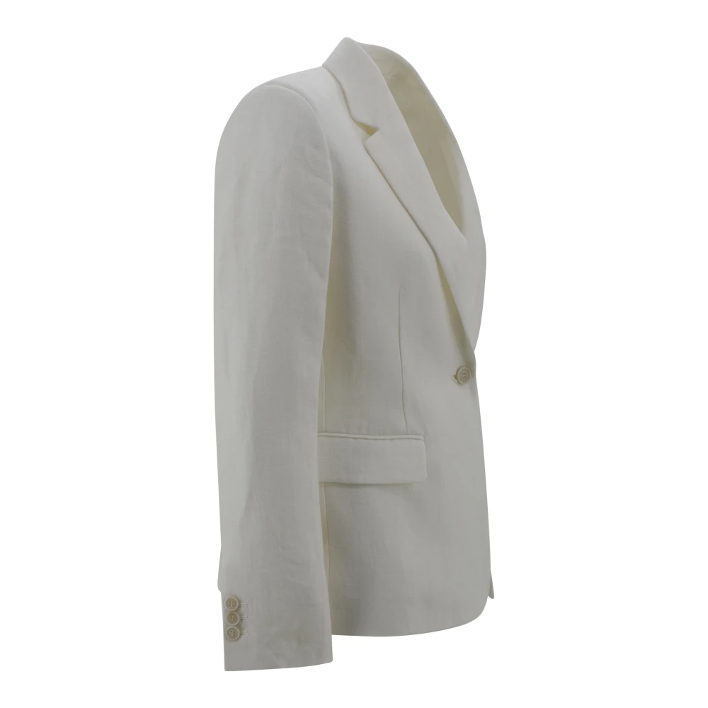 P.a.r.o.s.h. Roomblazer met knoopsluiting Beige Dames