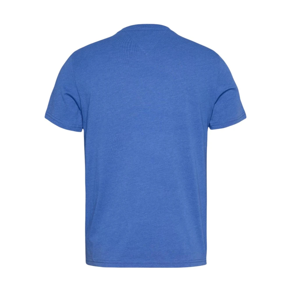 Tommy Jeans Lichtblauw Ronde Hals T-shirt Blue Heren