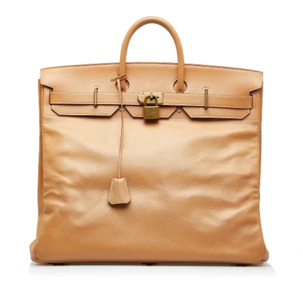 Hermès Vintage Pre-owned Leather travel-bags Brown Dames