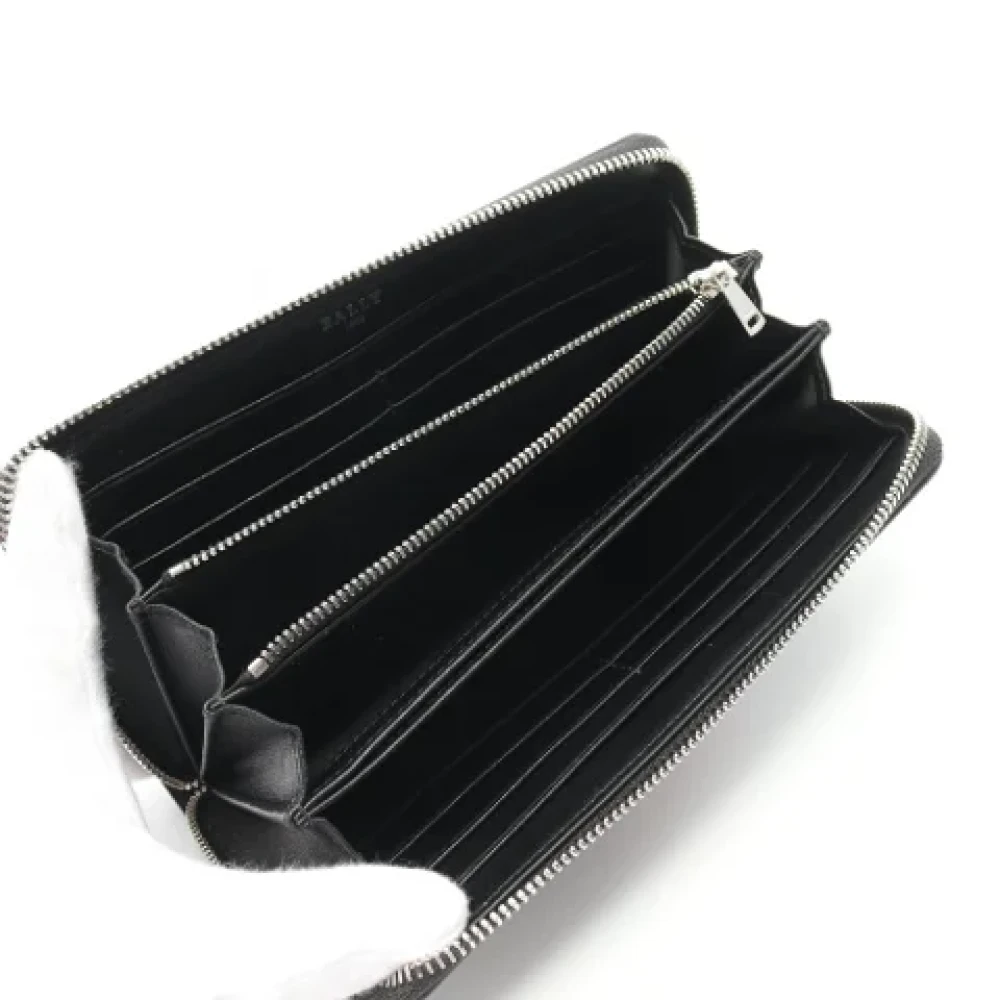Bally Pre-owned Leather wallets Black Heren