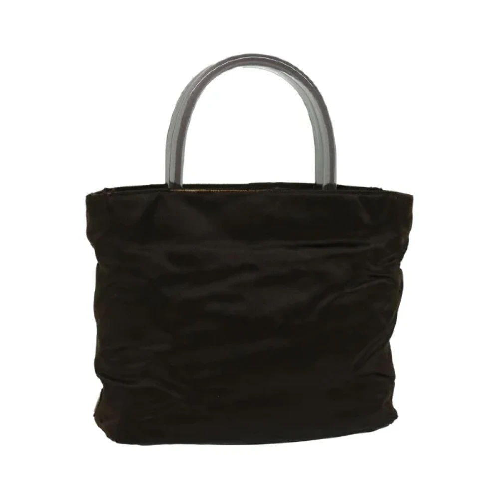 Prada Vintage Pre-owned Satin handbags Brown Dames