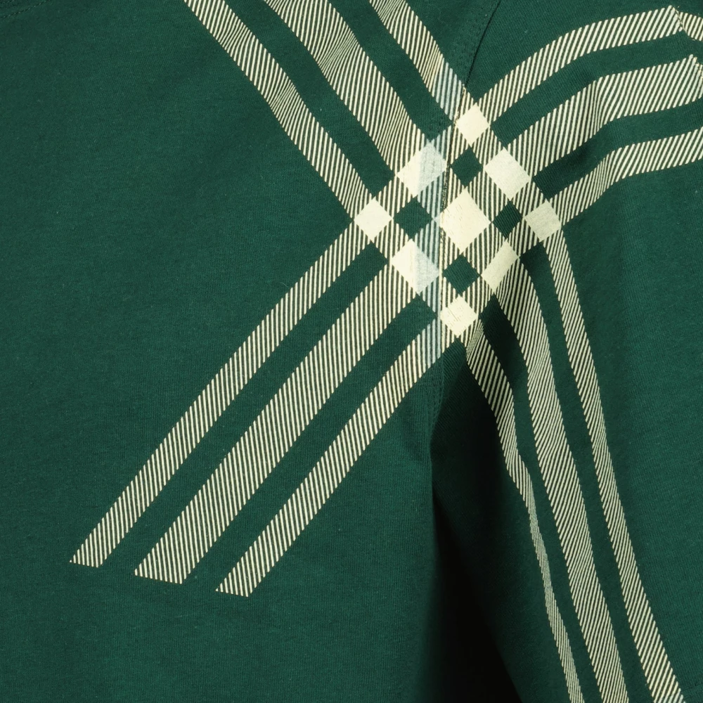 Burberry Grafisch Oversized T-Shirt Green Heren