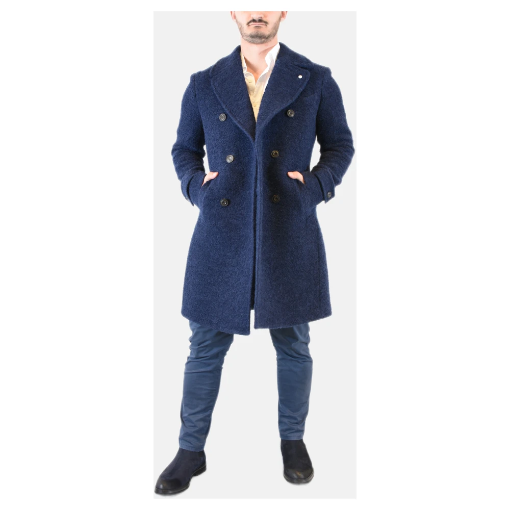 L.b.m. 1911 Dubbelbreasted Teddy Jas van Wol Blue Heren