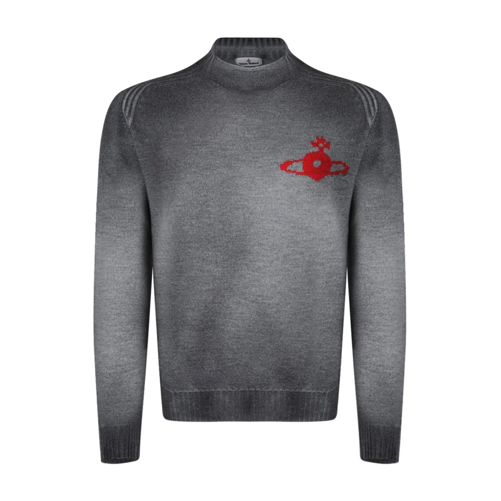 Vivienne Westwood Donkergrijze Wol Spray Jumper Gray Heren