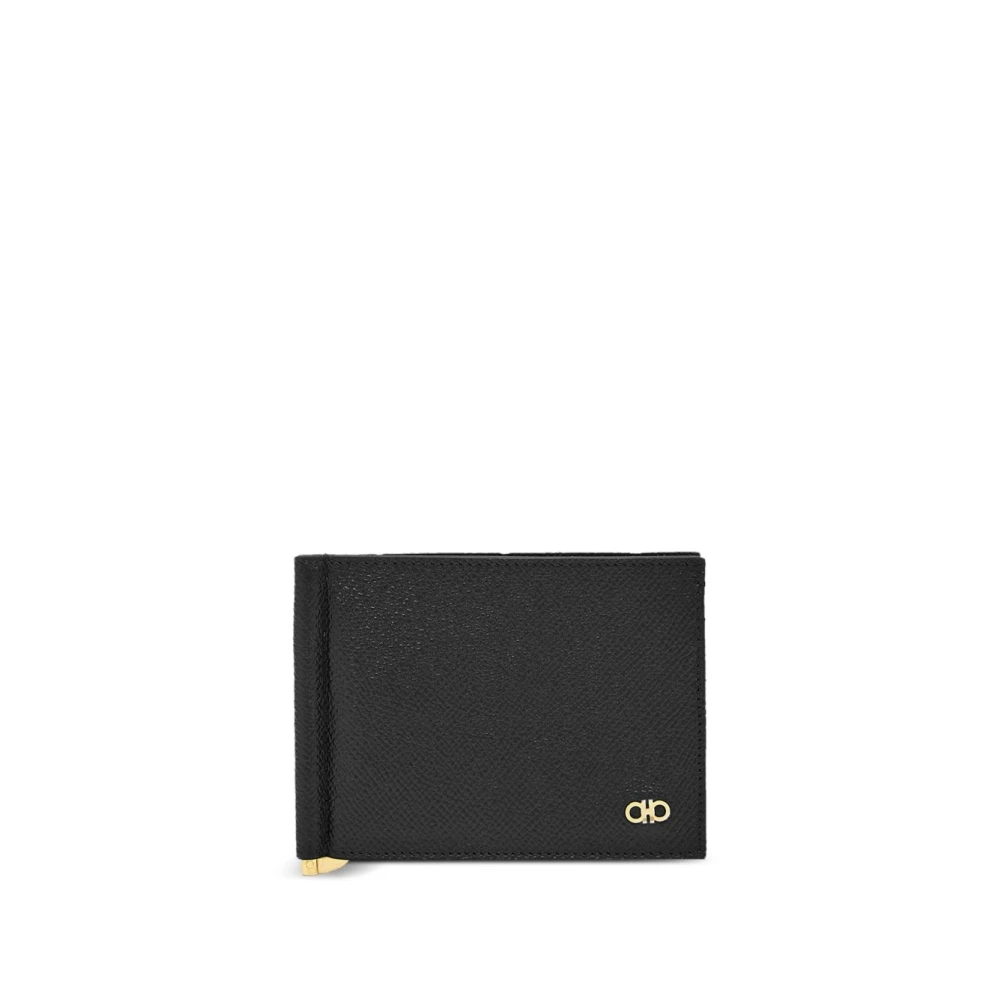 Ferragamo Micro Gancio Wallet With Money Clip - Male - Wallets & Cardholders - Black - One Size - Accessories - Image 3
