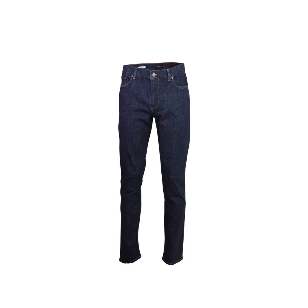 Alberto Straight Leg Denim Jeans Blue Heren