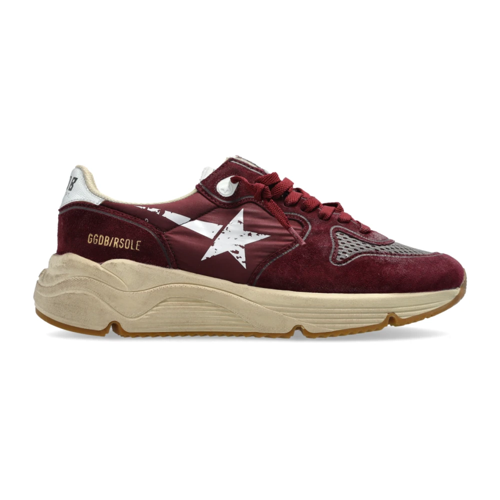 Golden Goose Running Sole met Geprinte Ster Dames Schoenen Rood