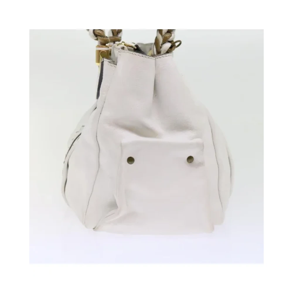 Chloé Pre-owned Leather shoulder-bags White Dames