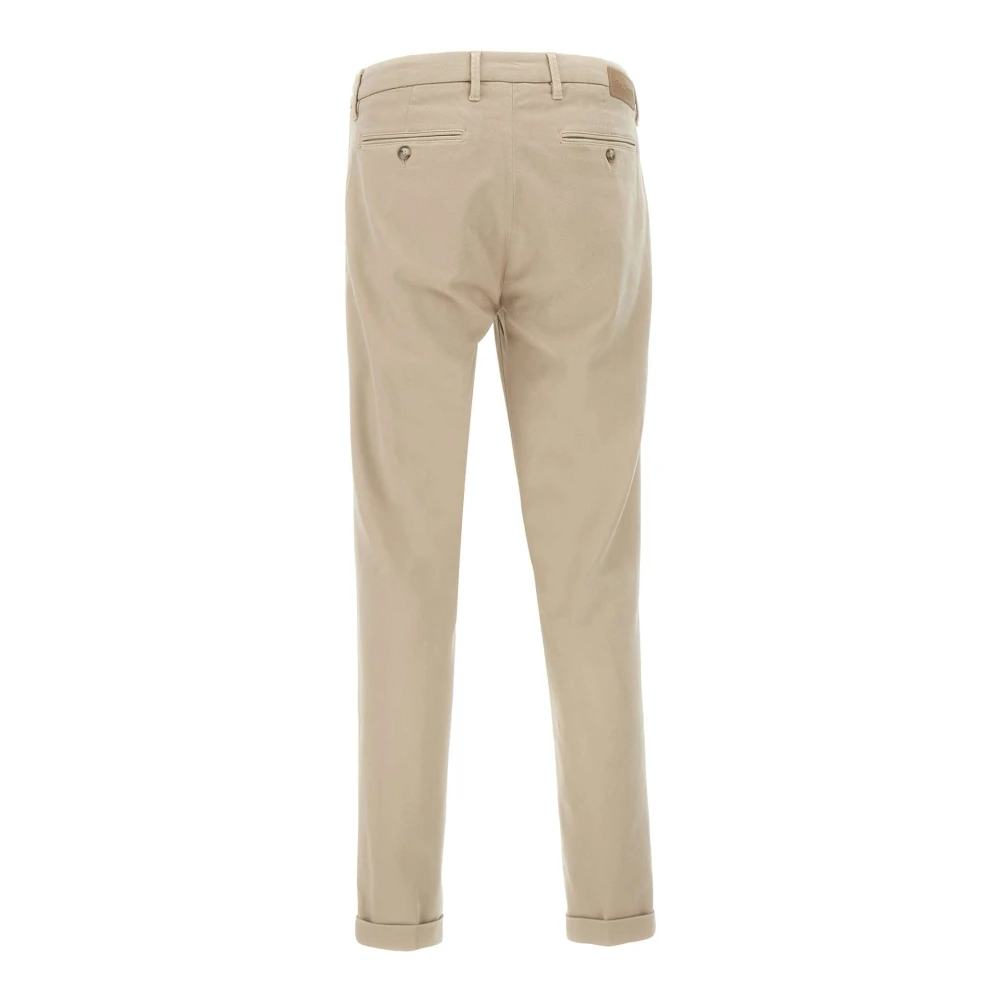Re-Hash Beige Chinos Broek Zand Katoen Blend Beige Heren