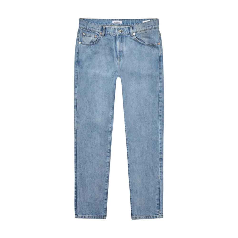 Woodbird Stone Wash Slim Fit Jeans Blue Heren