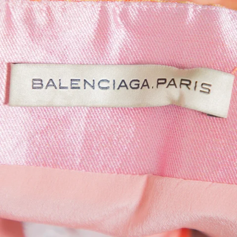 Balenciaga Vintage Pre-owned Silk bottoms Orange Dames