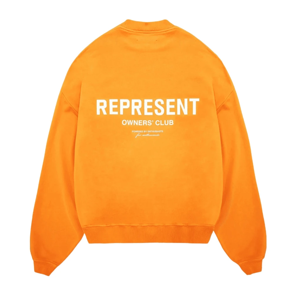 Represent Owners Club Sweater Orange Heren