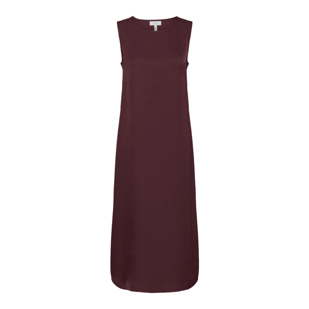 Part Two Women's Red Elegant Santinapw Dress In Tawny Port - Midi Dresses - S - Dresses