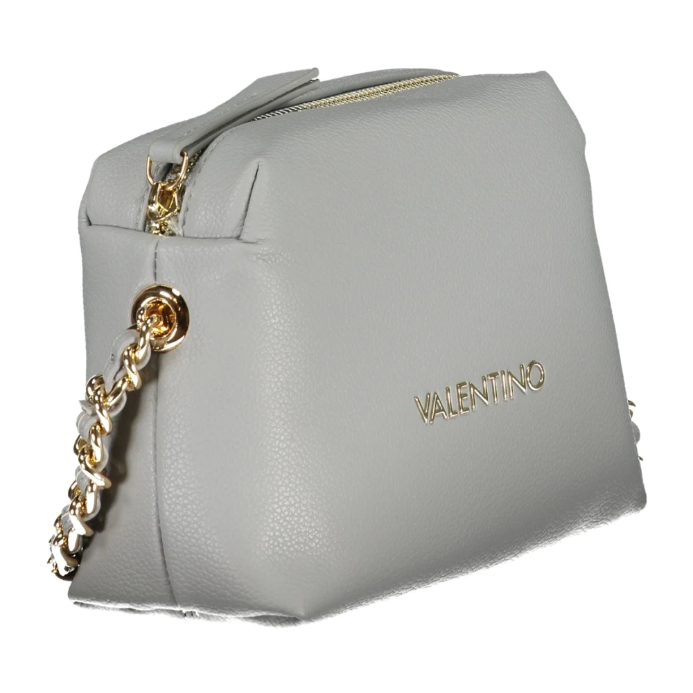 Valentino by Mario Valentino Grijze Schoudertas met Ketting en Rits Gray Dames