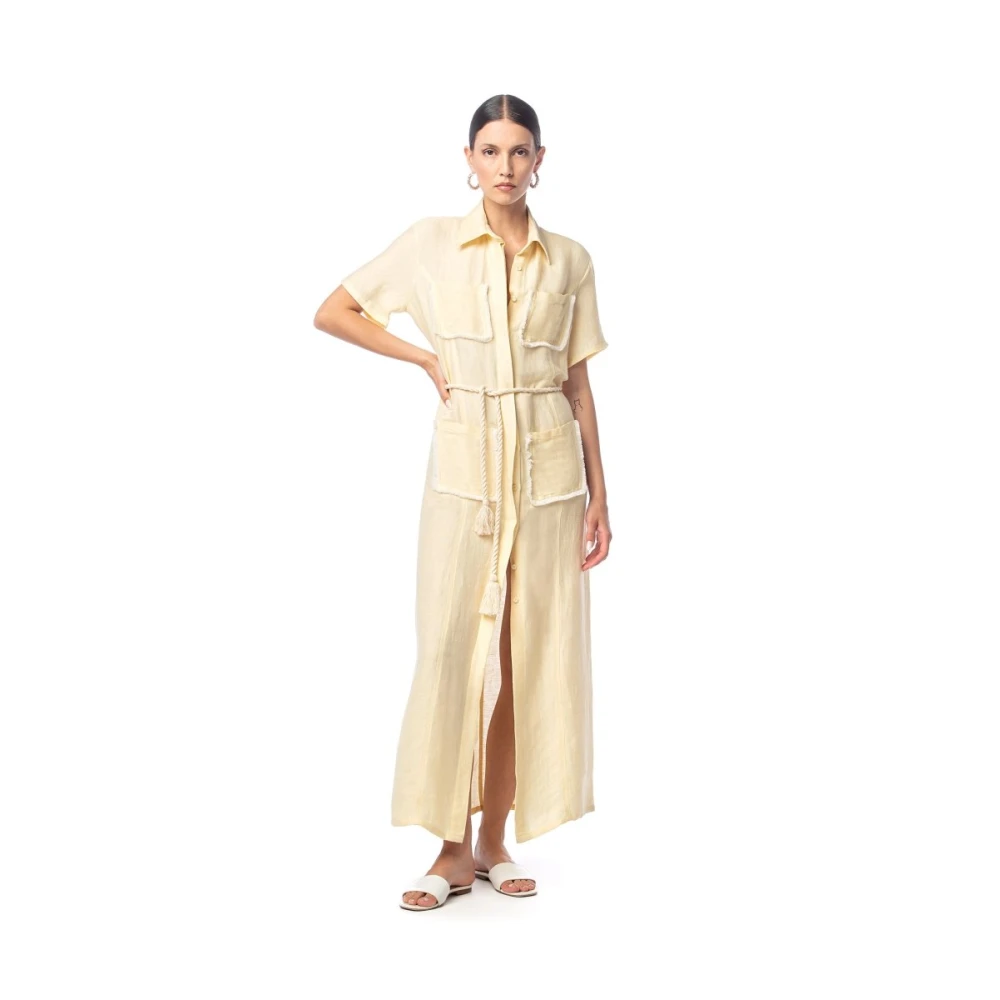 MVP wardrobe Antibes Dress Yellow Dames