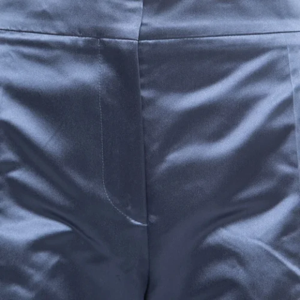 Valentino Vintage Pre-owned Silk bottoms Blue Dames
