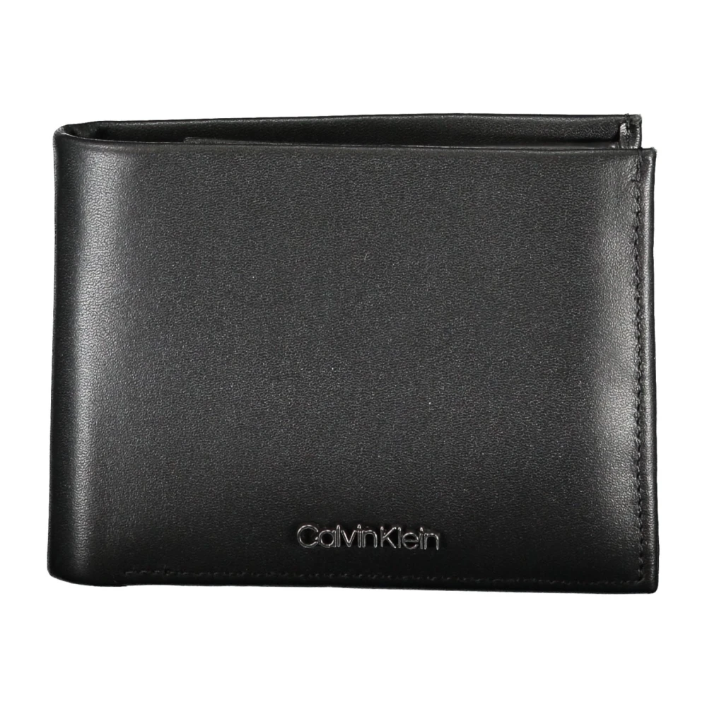 Calvin Klein Herenportemonnee Zwart met Muntvak Black Heren