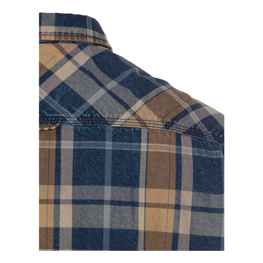 camel active Katoenen Flanellen Geruite Overhemd Multicolor Heren