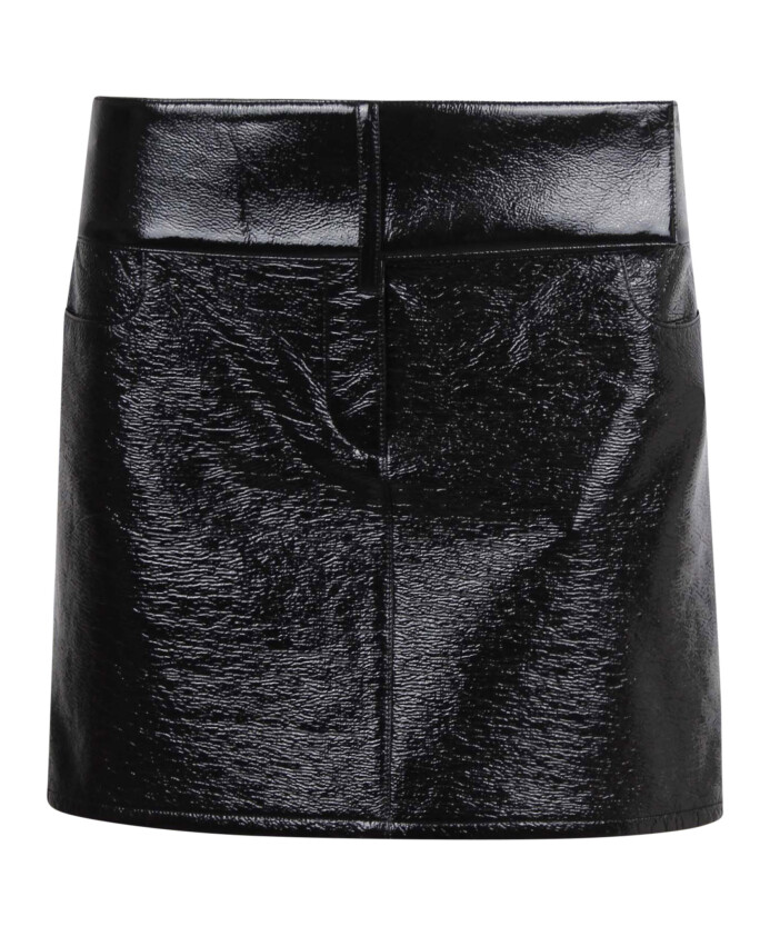 vinyl-mini-skirt-with-belt