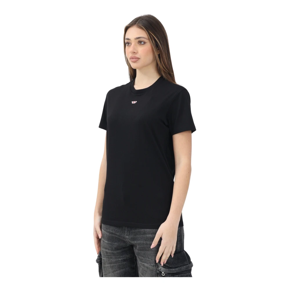 Diesel Zwart T-shirt met korte mouwen Essential Black Dames