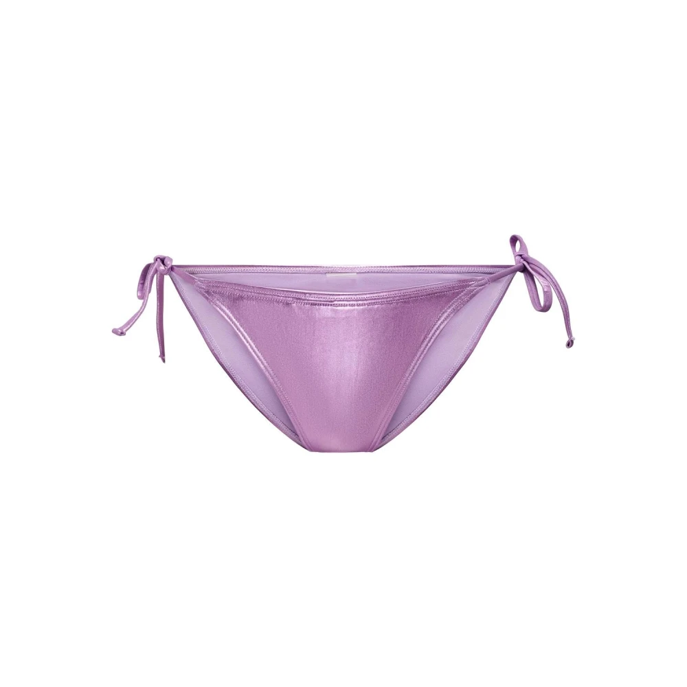 Only Glanzende Stropdas Bikini Brief Purple Dames