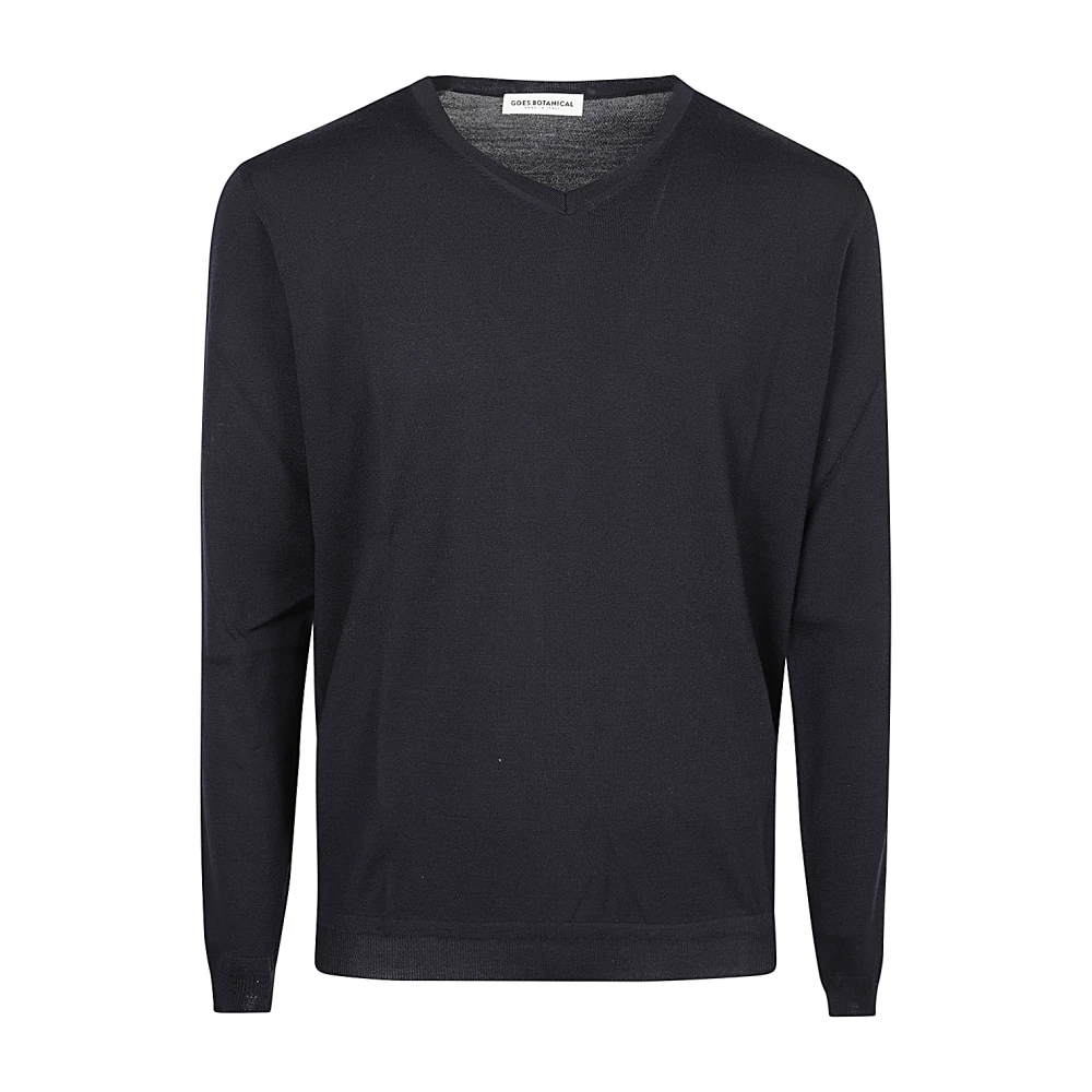 Goes Botanical Blauwe V-hals Top Blue Heren