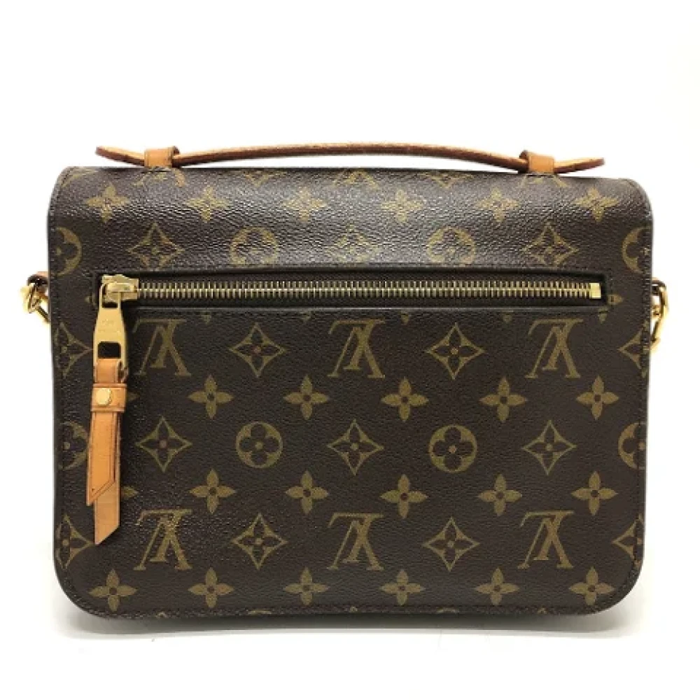 Louis Vuitton Vintage Pre-owned Cotton louis-vuitton-bags Brown Dames