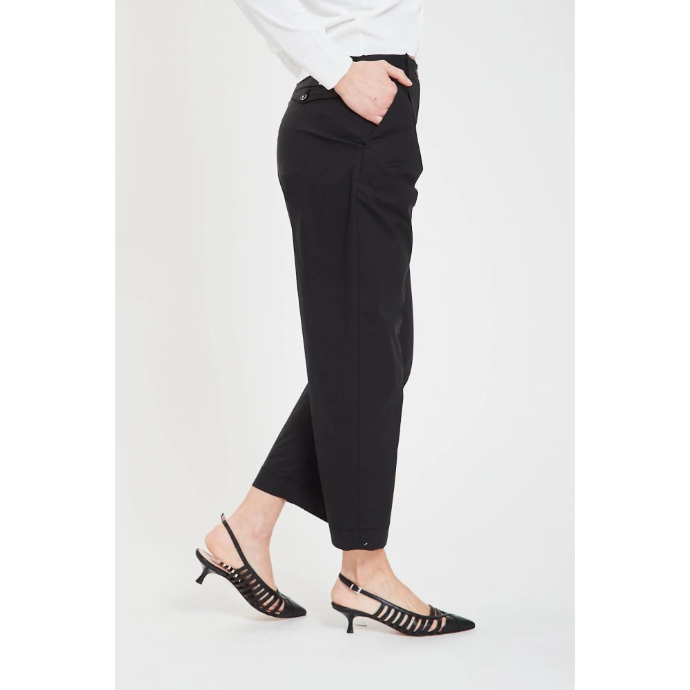 Nine In The Morning Hoge Taille Slim Fit Blauwe Broek Black Dames