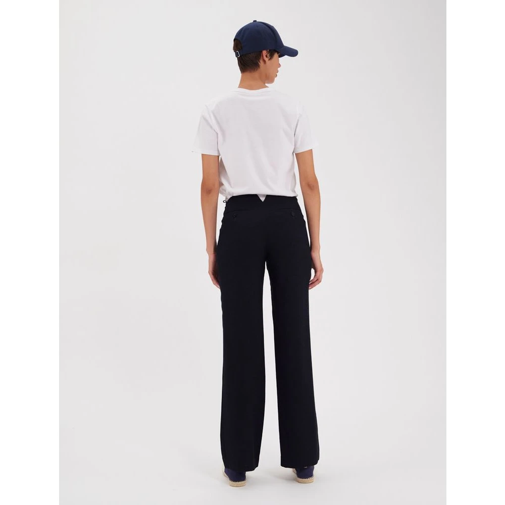 Ines De La Fressange Paris Gabriel navy broek Blue Dames