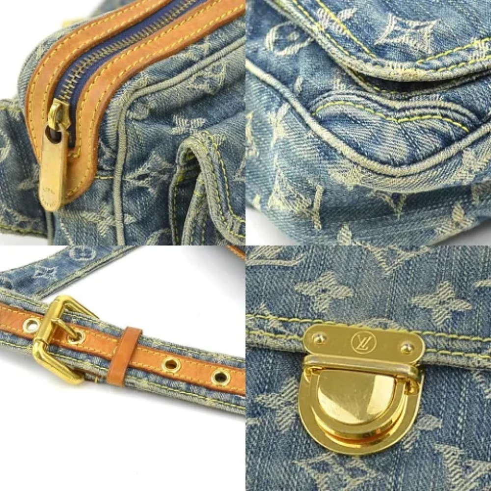 Louis Vuitton Vintage Pre-owned Denim louis-vuitton-bags Blue Dames