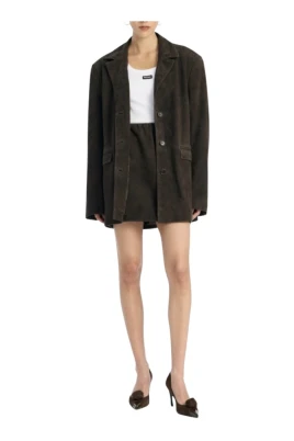 Oversized Suede Blazer